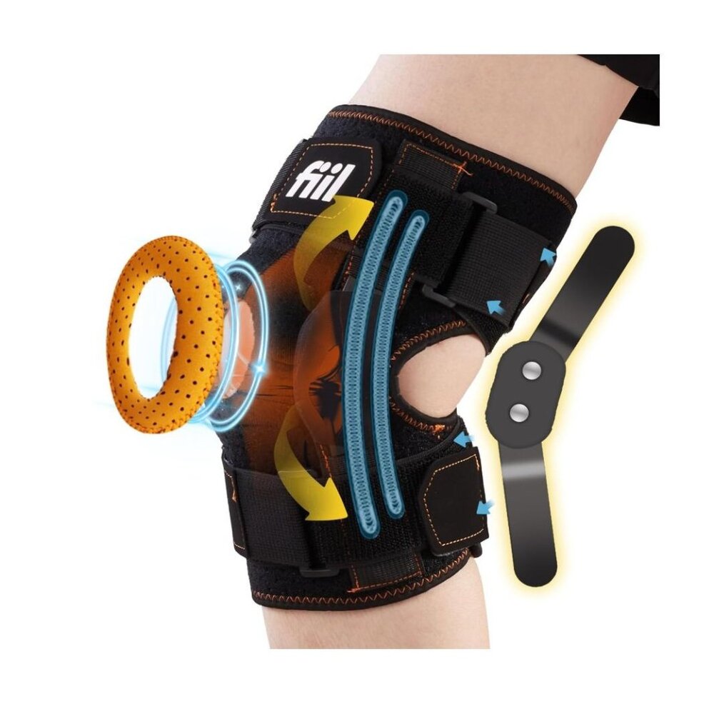 Hinged Knee Brace For Meniscus Tear - Adjustable Knee Support for Knee Pain MEDI